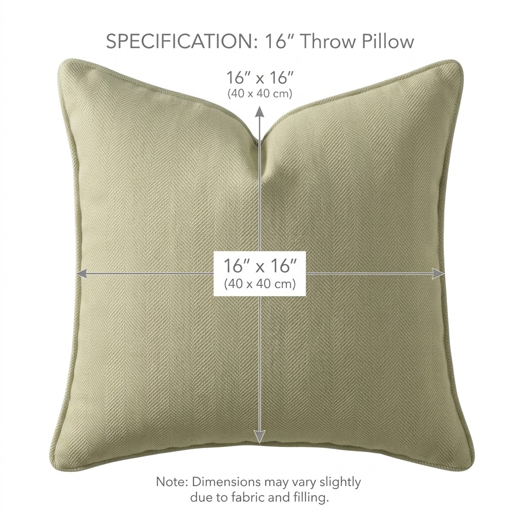 Herringbone-patterned sofa cushion