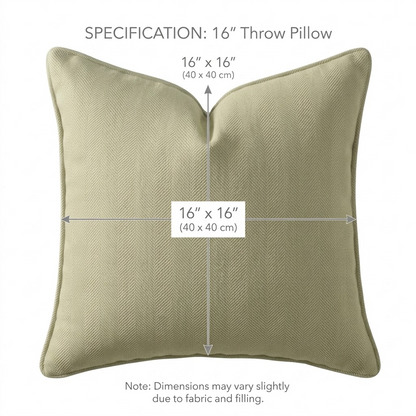 Herringbone-patterned sofa cushion