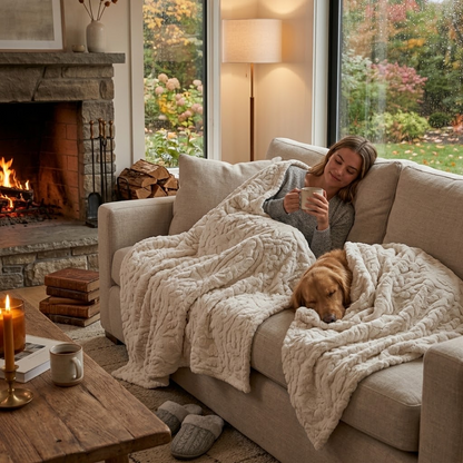 Multifunctional Sofa Nap Blanket