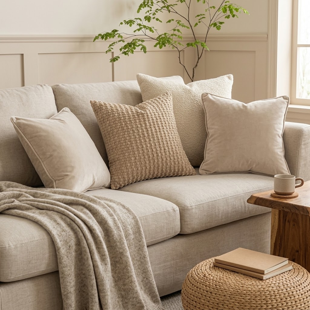 Cotton-Linen Sofa Cushion